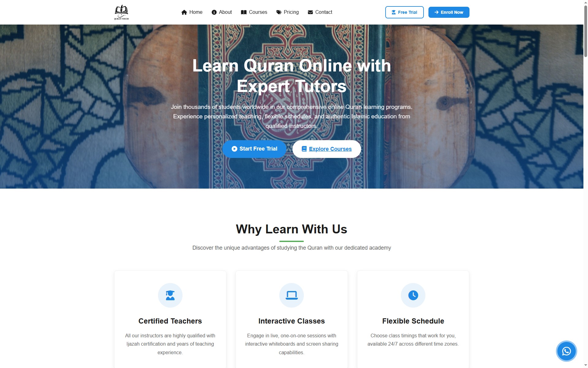 Quran Touch Academy Website
